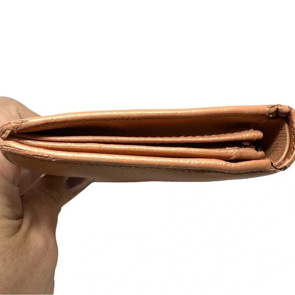 Chanel long wallet REFURBISHED in champagne pink - Picture 13 of 15